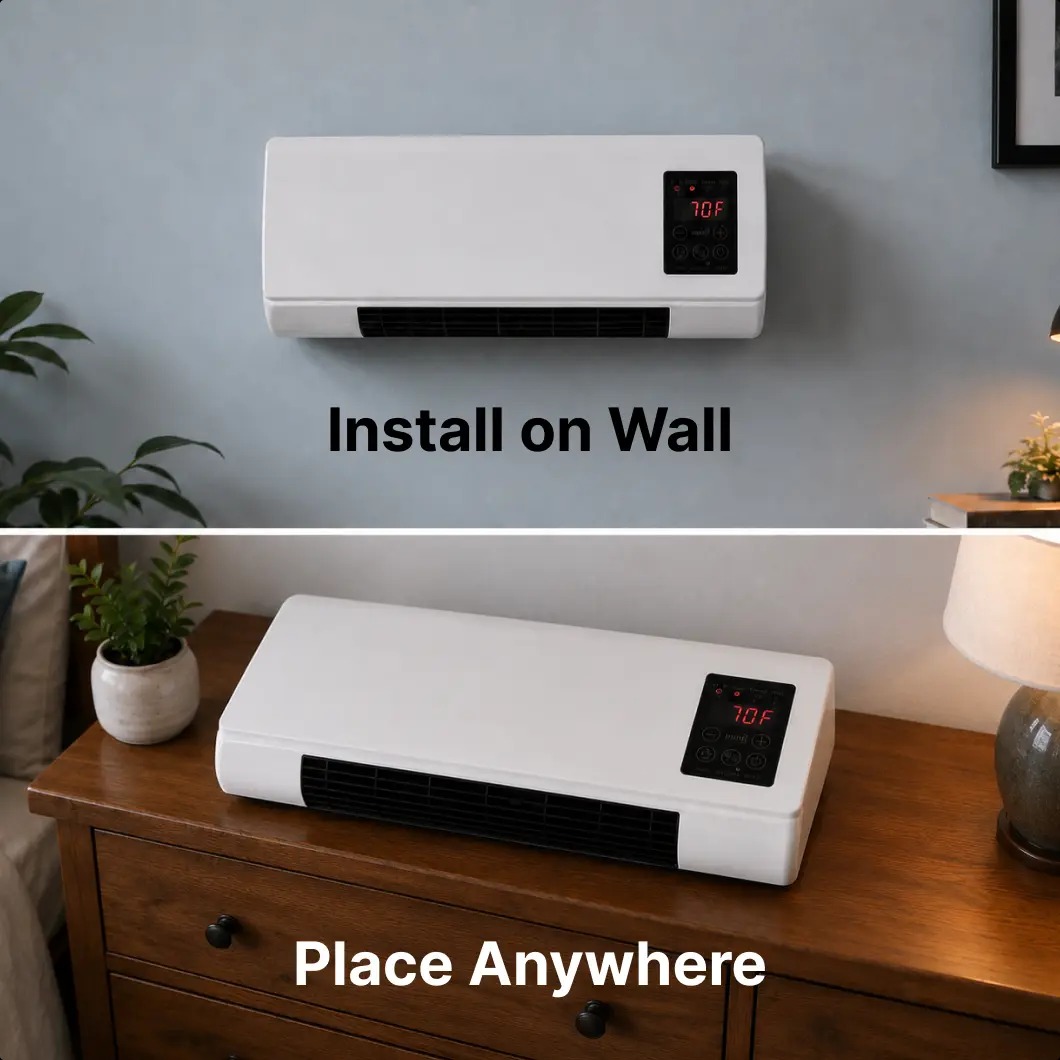 Cozzy Cove Pro compact heater in use