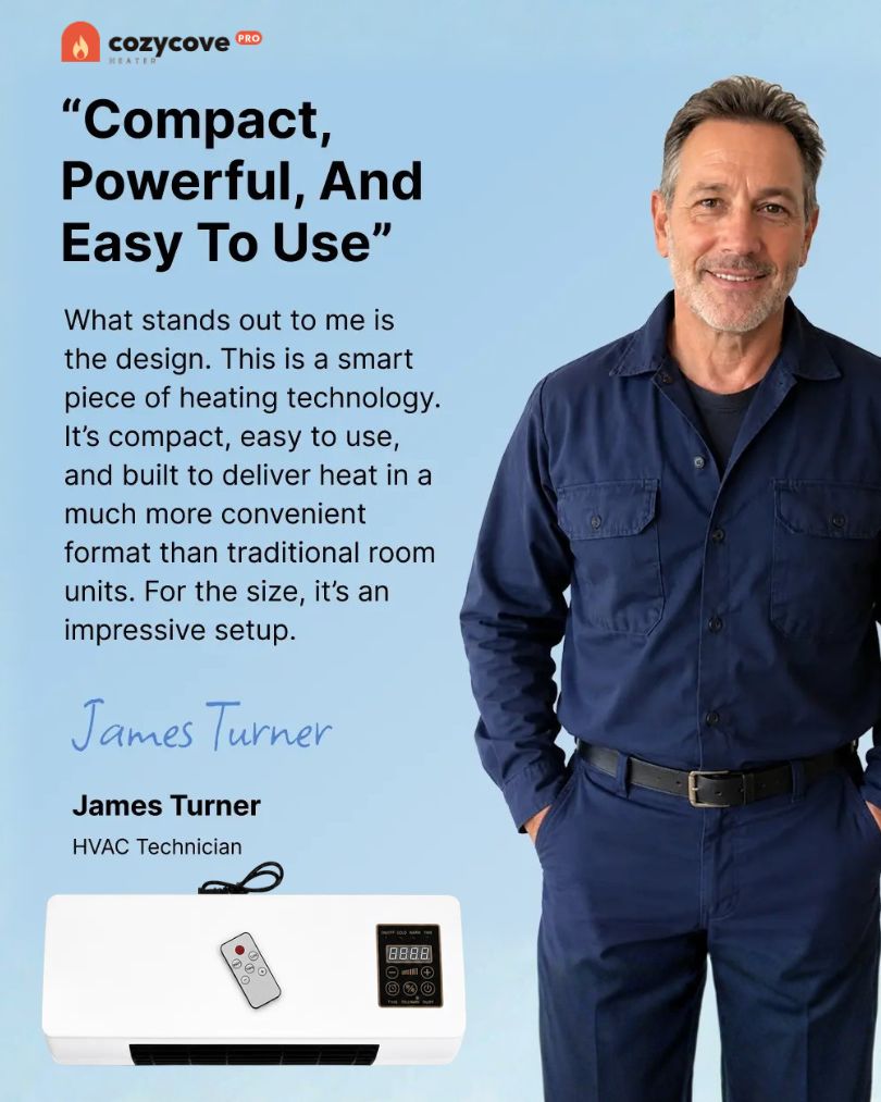 Cozzy Cove Pro wall-mountable heater overview